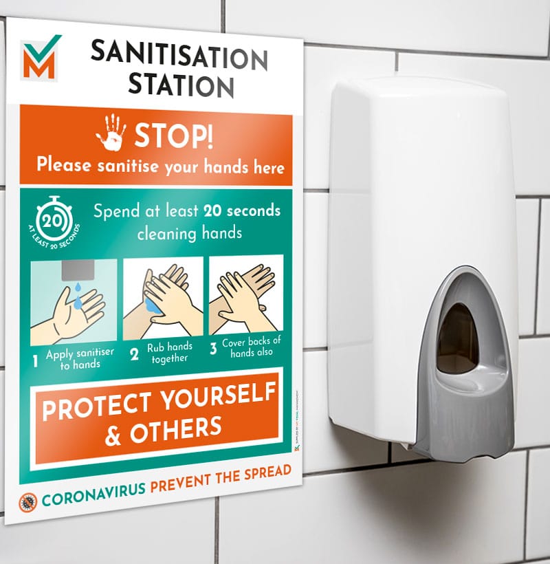 Hand Sanitisation Station Signs